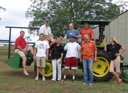 My EO mastermind group. I'm standing up with a white T-Shirt and khaki shorts.