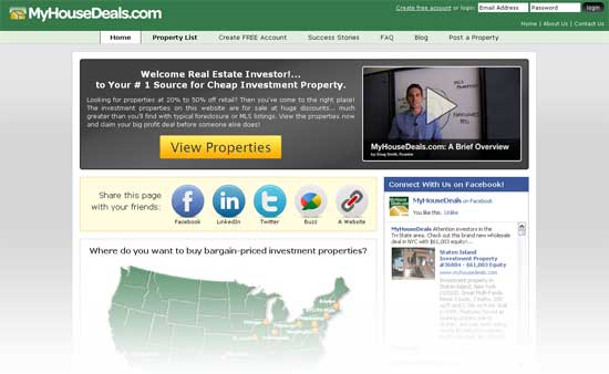 Our new home page