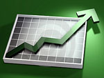 green up arrow investment property